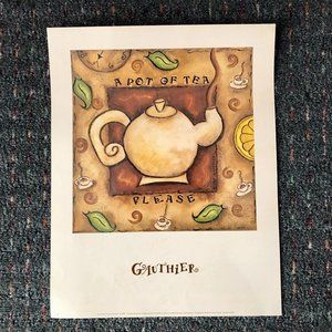 A POT OF TEA, PLEASE Print by Aline Gauthier.